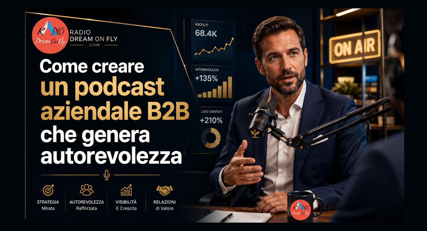 Come creare un podcast aziendale B2B che genera autorevolezza