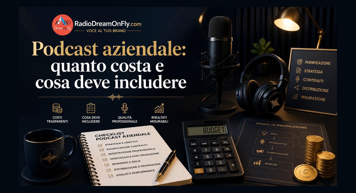 Podcast aziendale: quanto costa e cosa deve includere