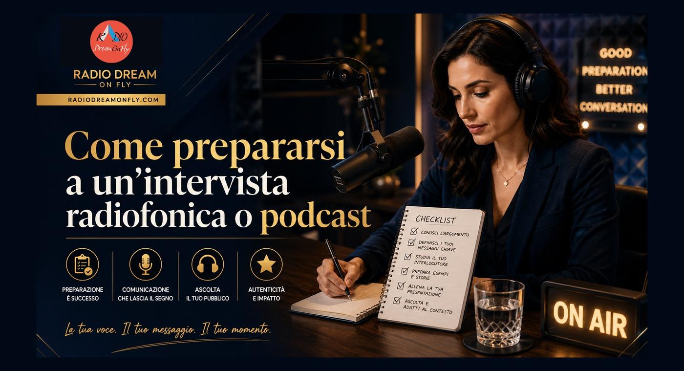 Come prepararsi a un’intervista radiofonica o podcast